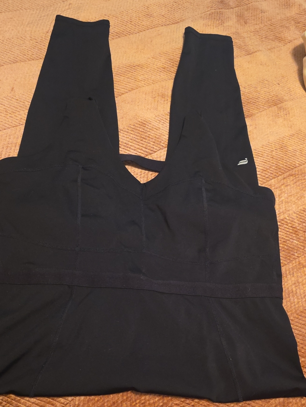Fabletics Black High-Waist Leggings with Built-In Waistband